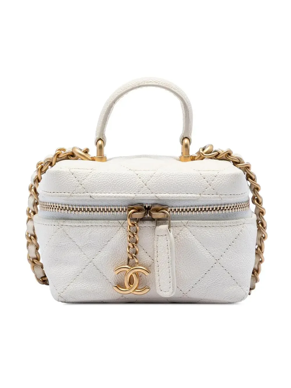 Chanel Mini Caviar Chain Zip Around #338620C12B